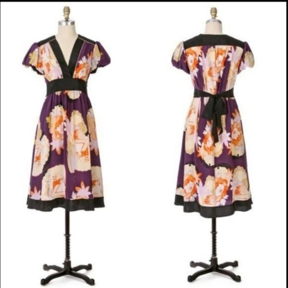 Anthropologie Corey Lynn Calter Kimono Silk Dress - Picture 1 of 2